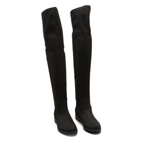 Kenneth Cole Over the Knee Boots Black Suede